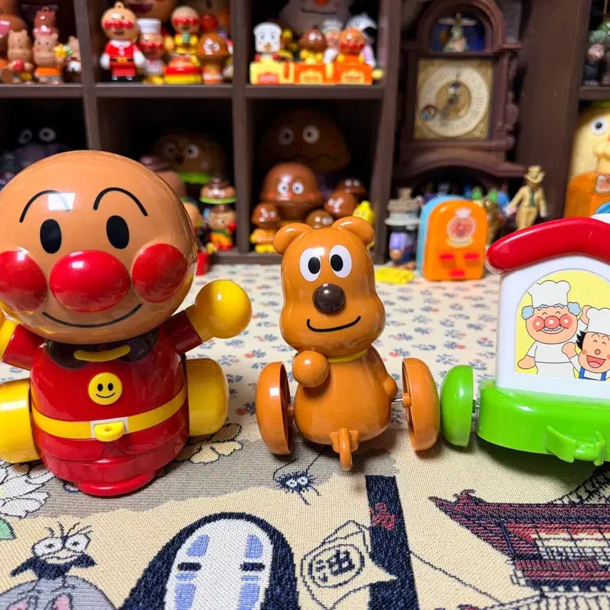 [BUNJANG] Anpanman Melody Vintage Pocket Mirror / 호빵맨 멜로디 산책