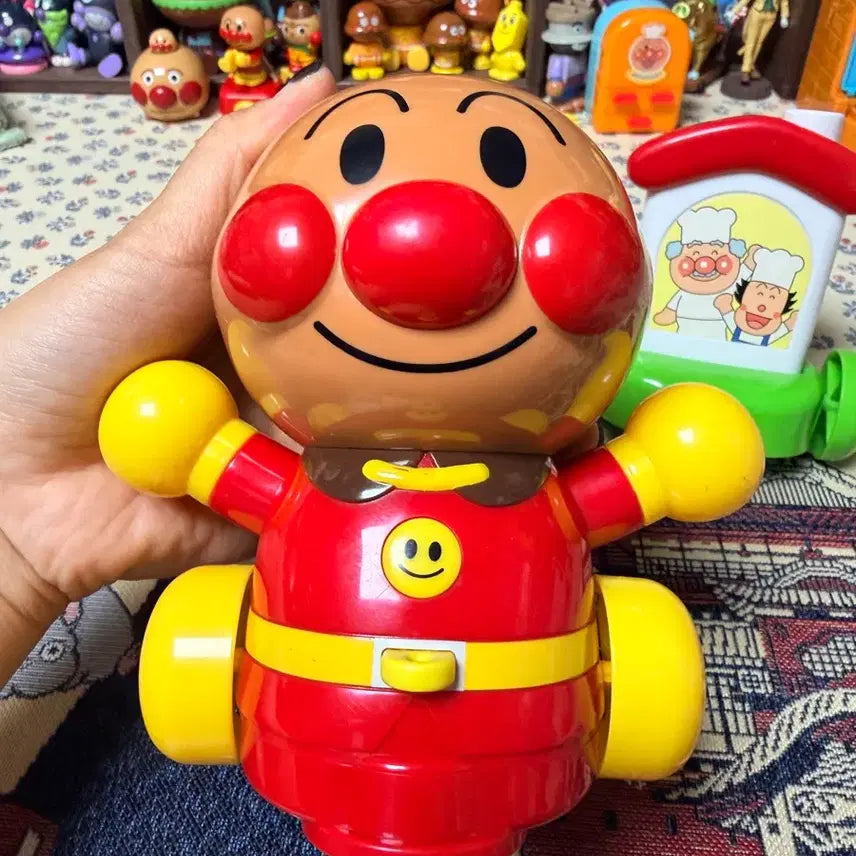 [BUNJANG] Anpanman Melody Vintage Pocket Mirror / 호빵맨 멜로디 산책