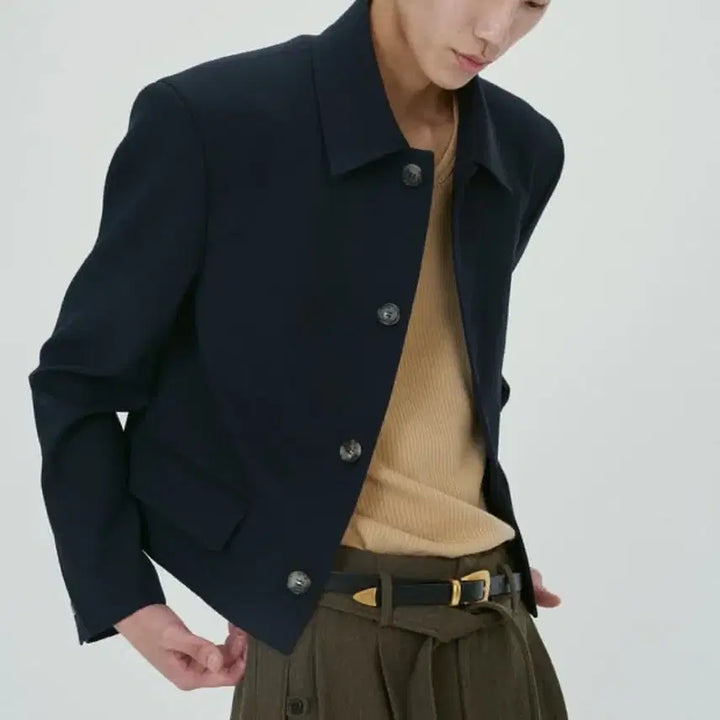 [BUNJANG] RECTO 23SS Short Jacket L Navy / 렉토 숏자켓 23ss L