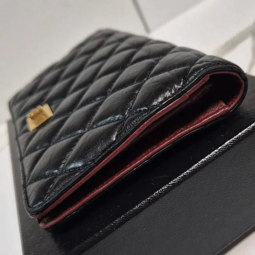 [BUNJANG] Chanel 2.55 Vintage Calfskin Long Wallet / (정품) 샤넬 2.55 빈티지 카프스킨 여성 장지갑