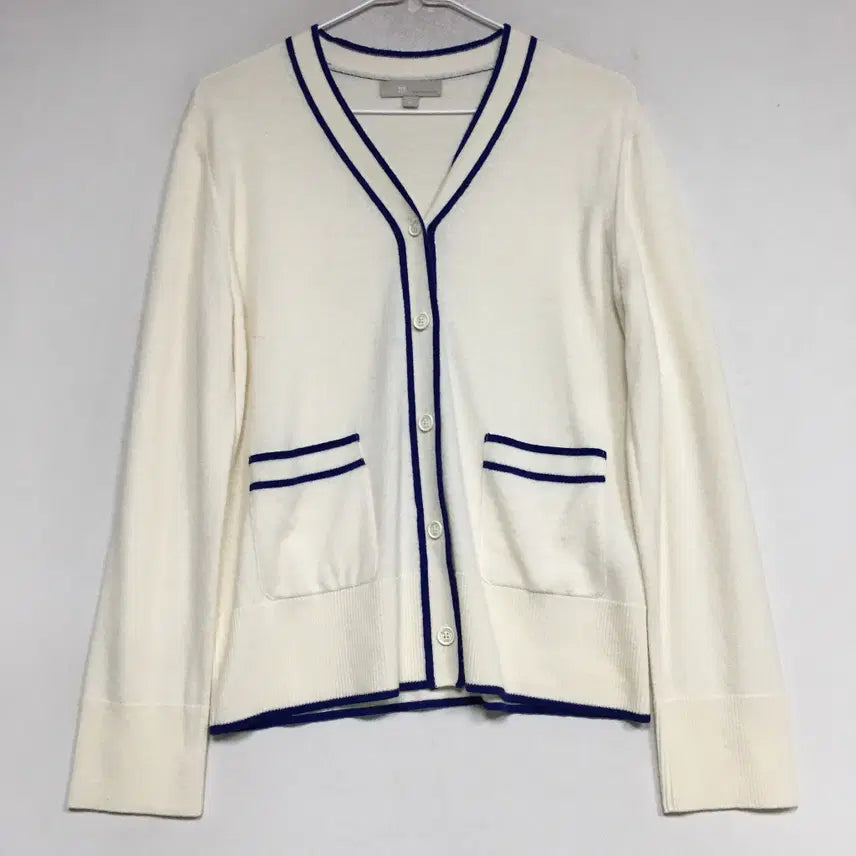 [BUNJANG] Beanpole Ladies Line Knit Cardigan Size 90 / 빈폴 레이디스 라인 니트 가디건 90