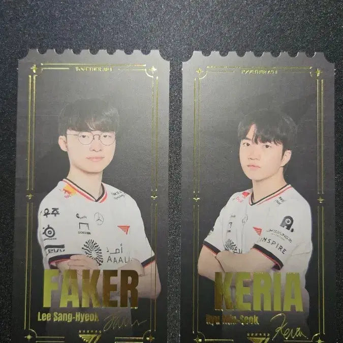 [BUNJANG] T1 Faker and Keria Photocard / T1 베이스캠프 티켓 페이커,케리아 포카