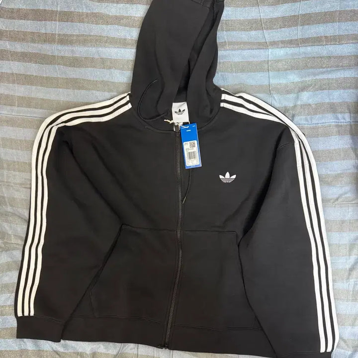 [BUNJANG] Adidas Adicolor Spacer Oversized Hoodie JX1507 - XL / 아디다스 아디컬러 스페이서 오버사이즈 후디 JX1507 새제품 XL사이즈