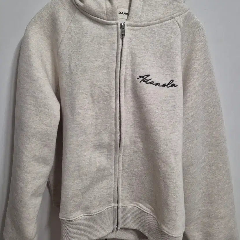 [BUNJANG] Adanola Oversized Zip-Up XXS Oatmeal/Coffee Bean / 아다놀라 오버사이즈 집업 XXS 사이즈
