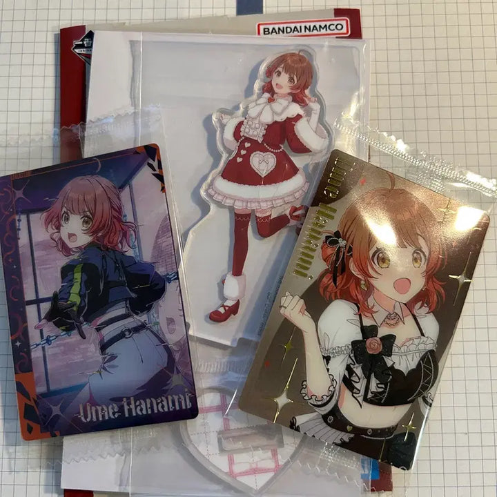 [BUNJANG] Gakuen Idolmaster Hanami Ume Acrylic Stand and Card Set / 학원아이돌마스터 :: 하나미 우메 :: 아크릴스탠드 / 카드 세트