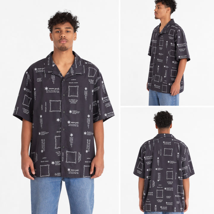 [BUNJANG] Snow Peak Short Sleeve Pattern Shirt / 여름 데일리 끝판왕 스노우피크 반팔 셔츠 상태 A급