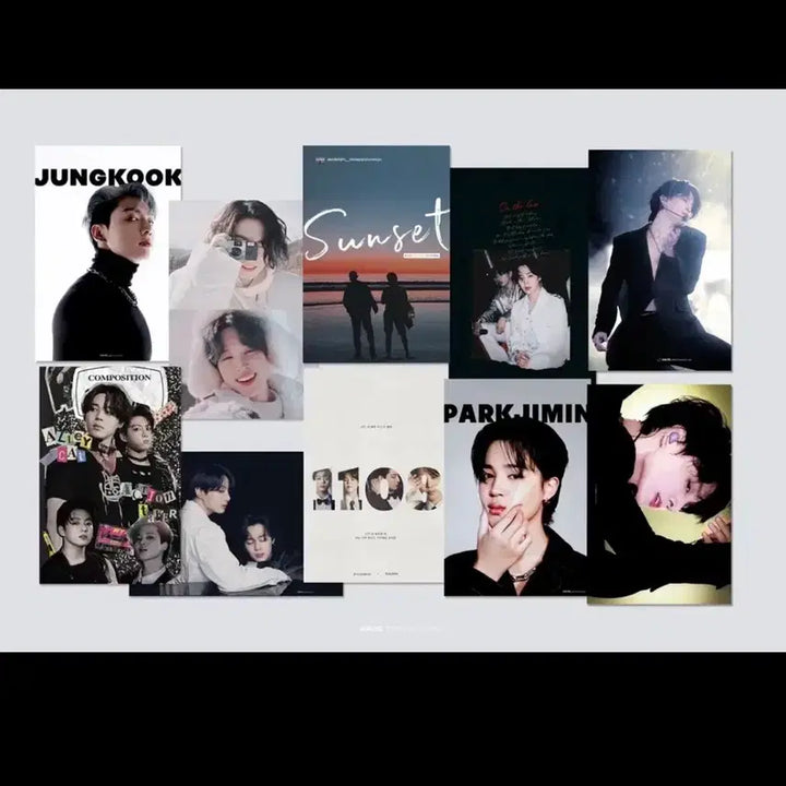 [SOLD OUT] 달토님 정국 + 지민 엽서 세트 국민 회지 소장본 방탄