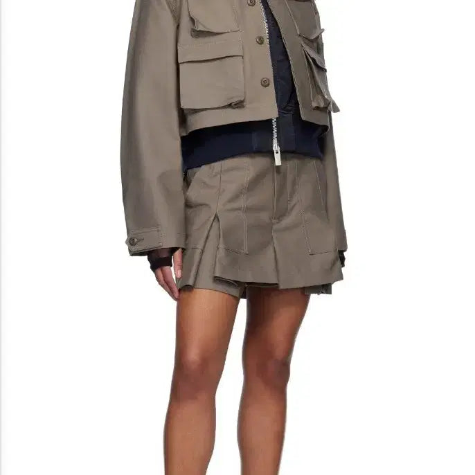[BUNJANG] Sacai x WTAPS Cotton Back Satin Shorts / Sacai x WTAPS Cotton Back Satin Shorts