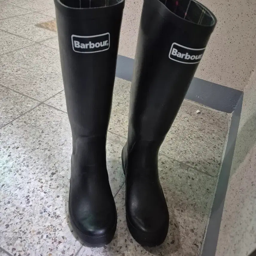 [BUNJANG] Barbour Abbey Wellington Boots Long UK 5 / 바버 애비 웰링턴 레인부츠 롱 UK5 (240) 거의 새것