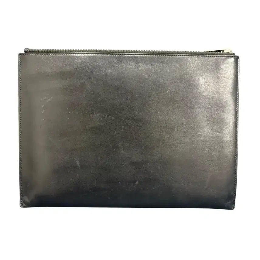 [BUNJANG] Saint Laurent Saffiano Clutch Bag Black Large / [OS] 생로랑 사피아노 클러치백 블랙
