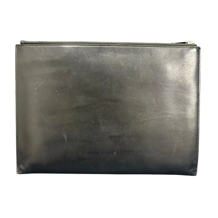 [BUNJANG] Saint Laurent Saffiano Clutch Bag Black Large / [OS] 생로랑 사피아노 클러치백 블랙
