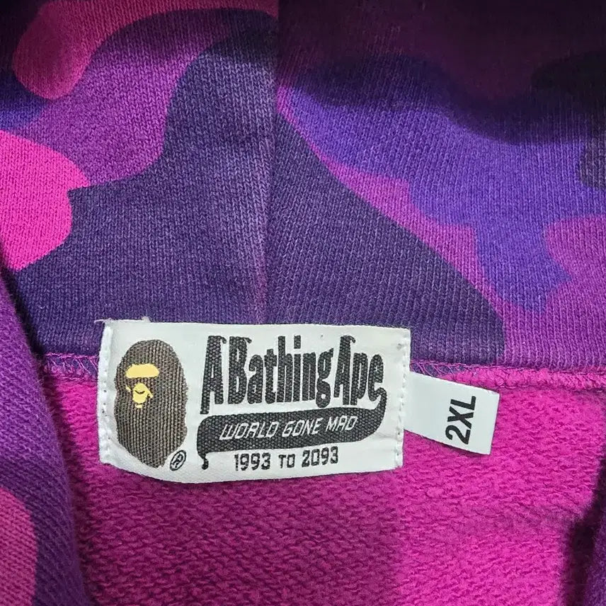 [SOLD OUT] (정품) 베이프 컬러카모 풀집 후드집업 2XL (명품 자켓 샤크)