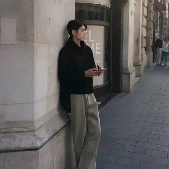 [BUNJANG] Autumn Beige Wide Pants / 오버핏 베이지 와이드 팬츠 오텀