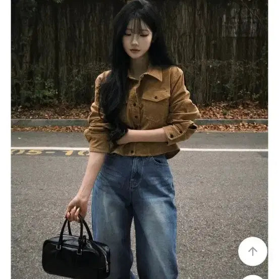 [BUNJANG] Bae Deli Suede Brown Short Jacket / 베이델리 스웨이드 브라운 숏 자켓