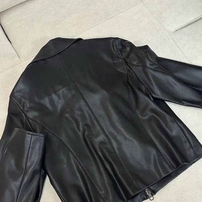 [BUNJANG] Burmula Black Leather Jacket / Burmula 블랙 레더 자켓 가죽