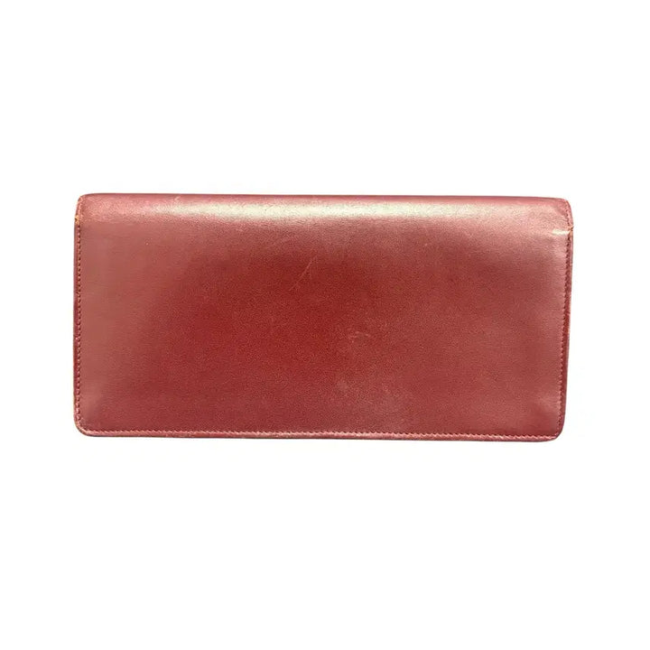 [BUNJANG] Cartier Flap Long Wallet Burgundy / [OS] 까르띠에 플랩 장지갑