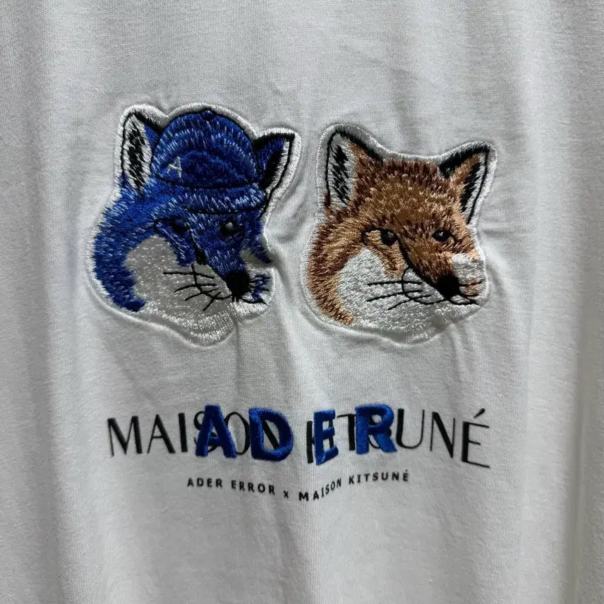 [SOLD OUT] [A2] 아더에러 메종키츠네 폭스헤드 반팔 화이트 19ss