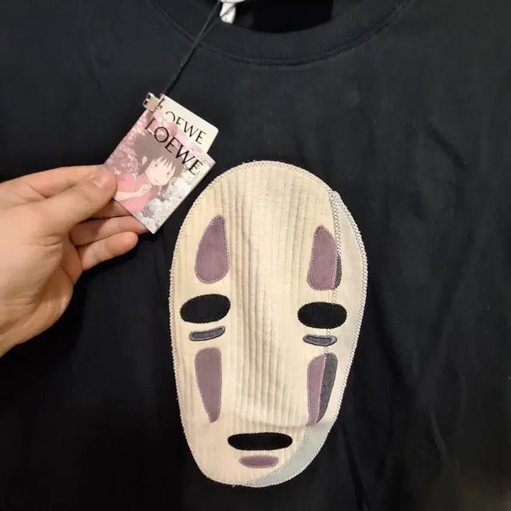 [BUNJANG] Loewe X Spirited Away No-Face T-shirt Black (L) Oversized / Loewe X 센과 치히로 가오나시 티셔츠 블랙 L 오버핏 새상품 무배