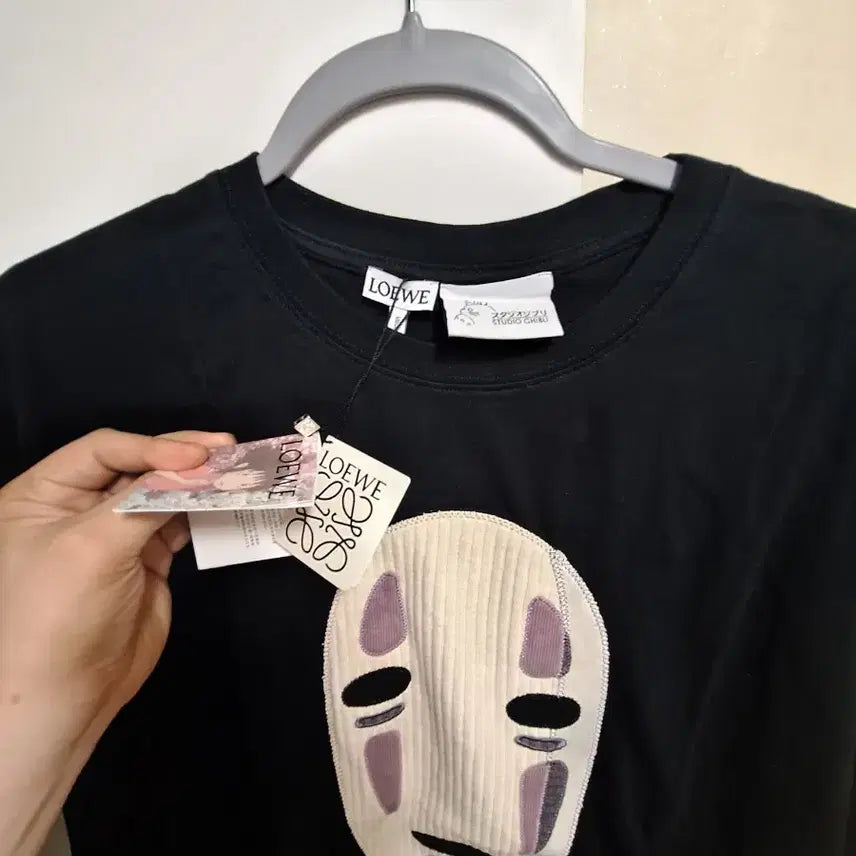 [BUNJANG] Loewe X Spirited Away No-Face T-shirt Black (L) Oversized / Loewe X 센과 치히로 가오나시 티셔츠 블랙 L 오버핏 새상품 무배