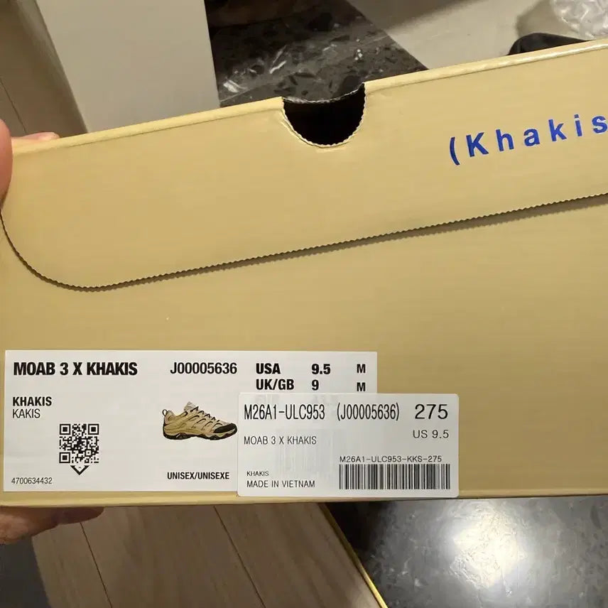[BUNJANG] Merrell x Khakis Moab 3 Sneakers 275 / 머렐 x 카키스 모압3 275 새제품 판매