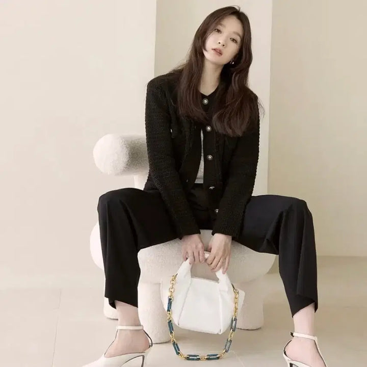 [BUNJANG] Loeuvre Kang Min-kyung White Bag / 루에브르 강민경 화이트 백