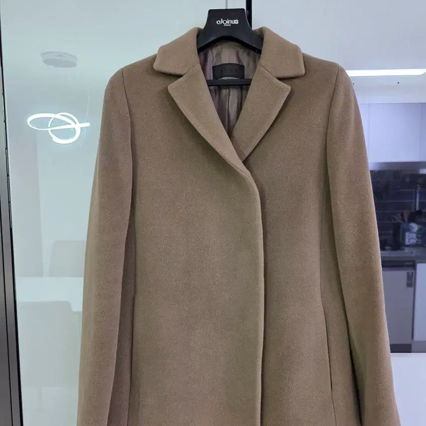 [BUNJANG] Hanseom MINE Beige Wool Coat / 한섬 MINE 코트
