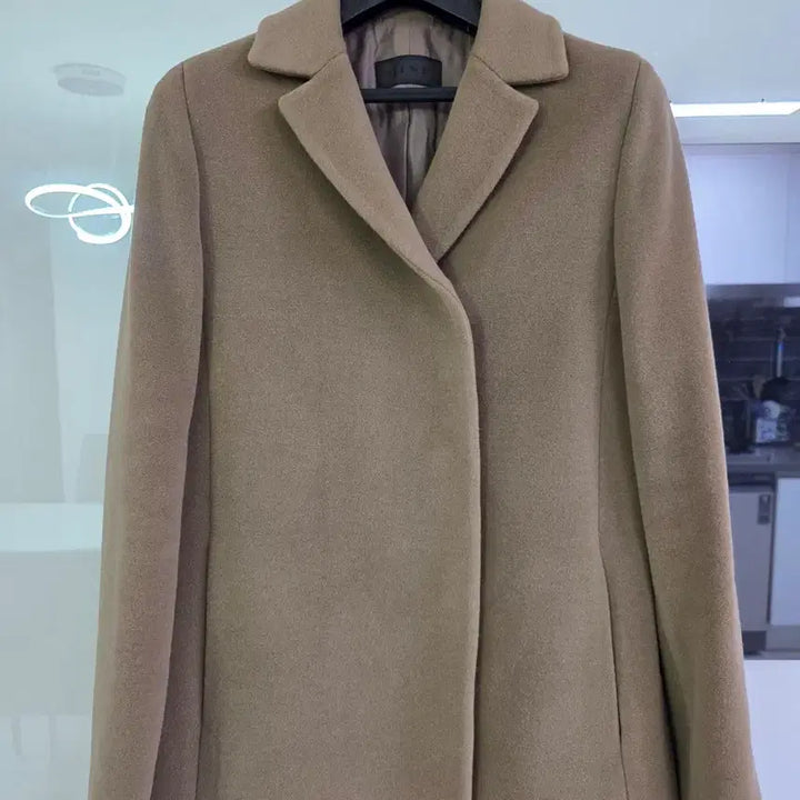 [BUNJANG] Hanseom MINE Beige Wool Coat / 한섬 MINE 코트