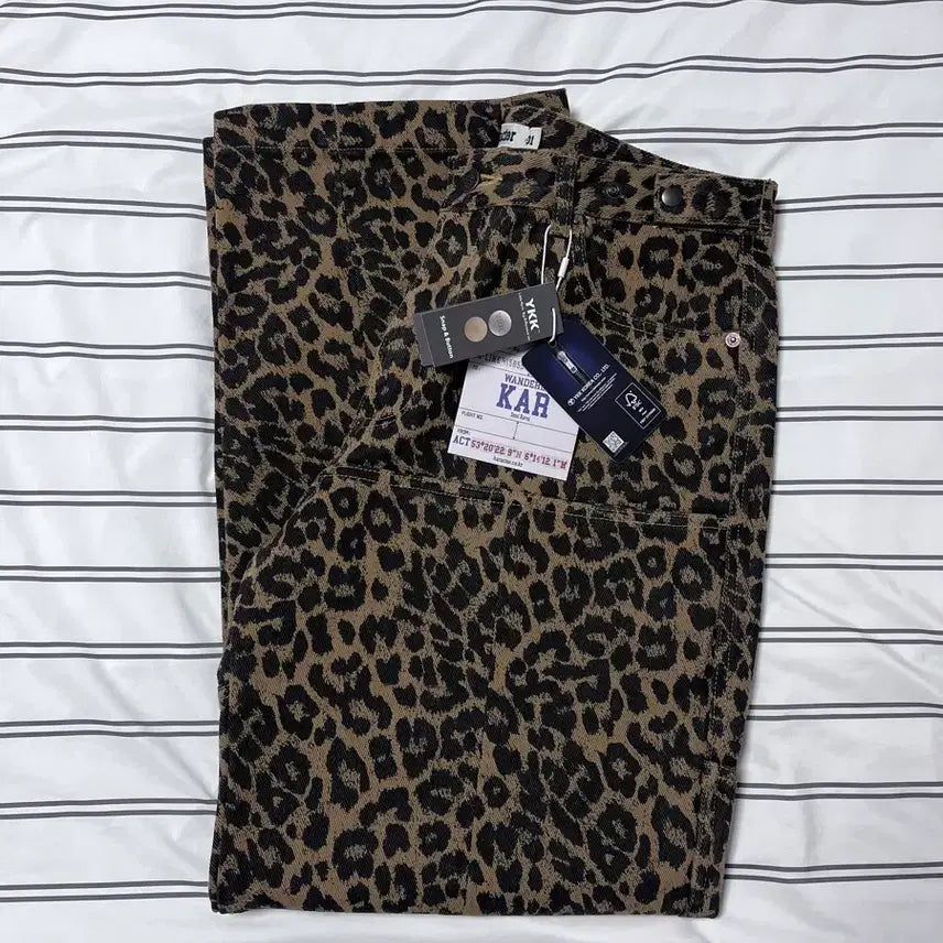 [BUNJANG] Karacter Leopard Cotton Twill Pants / [새상품, 01] 카락터 karacter 레오파드 코튼 트윌 팬츠