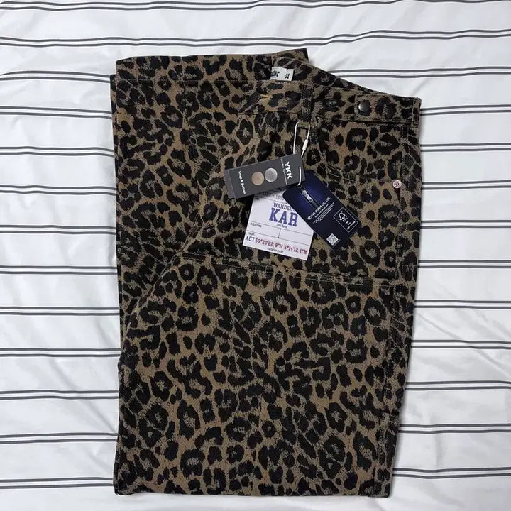 [BUNJANG] Karacter Leopard Cotton Twill Pants / [새상품, 01] 카락터 karacter 레오파드 코튼 트윌 팬츠