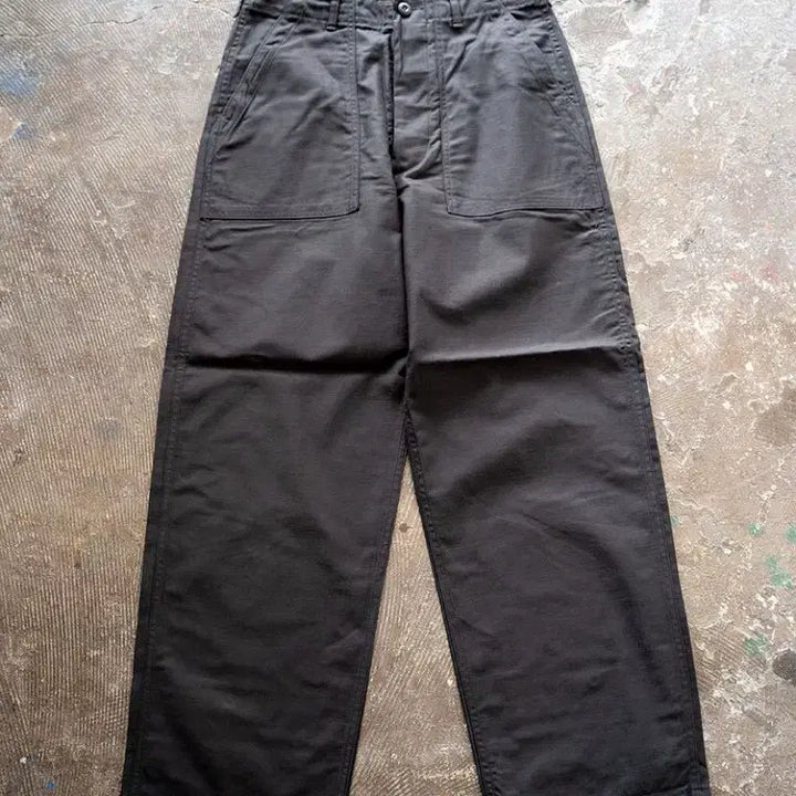[BUNJANG] Shiota Subin Cotton Back Satin Baker Pants / 시오타 수빈코튼 백사틴 베이커팬츠