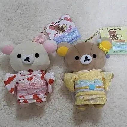 [BUNJANG] 새상품)기모노리락쿠마 ,코리락쿠마인형 키링 2종 세트 일괄 / 새상품)기모노리락쿠마 ,코리락쿠마인형 키링 2종 세트 일괄