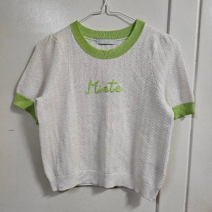 [BUNJANG] JJ JIGOTT Crop Knit Top / JJ지고트 크롭 반팔티 55
