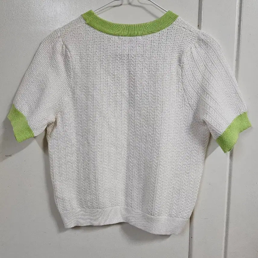 [BUNJANG] JJ JIGOTT Crop Knit Top / JJ지고트 크롭 반팔티 55