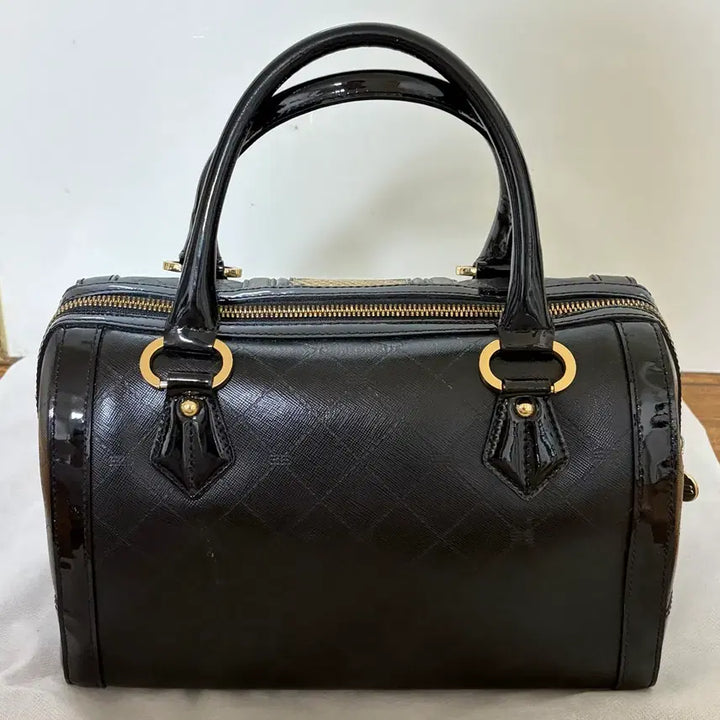 [BUNJANG] Balenciaga BB Logo Snake Embossed Leather Boston Bag / 금강 발렌시아가 BB 로고 뱀피 배색 보스턴백