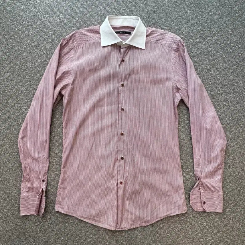 [BUNJANG] Gucci Slim Stripe Cleric Shirt - M / 구찌 슬림 스트라이프 클레릭 셔츠 M