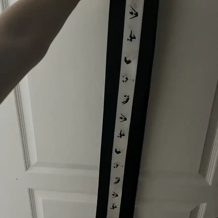 [BUNJANG] Orr Yoga Pose Pattern Ribbon Scarf / 오르 제작 요가 자세 패턴 스카프 (미개봉)