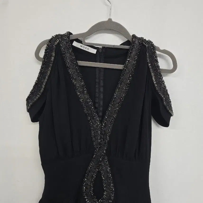 [BUNJANG] MOOG Black Long Chiffon Dress / MOOG 블랙 롱 원피스