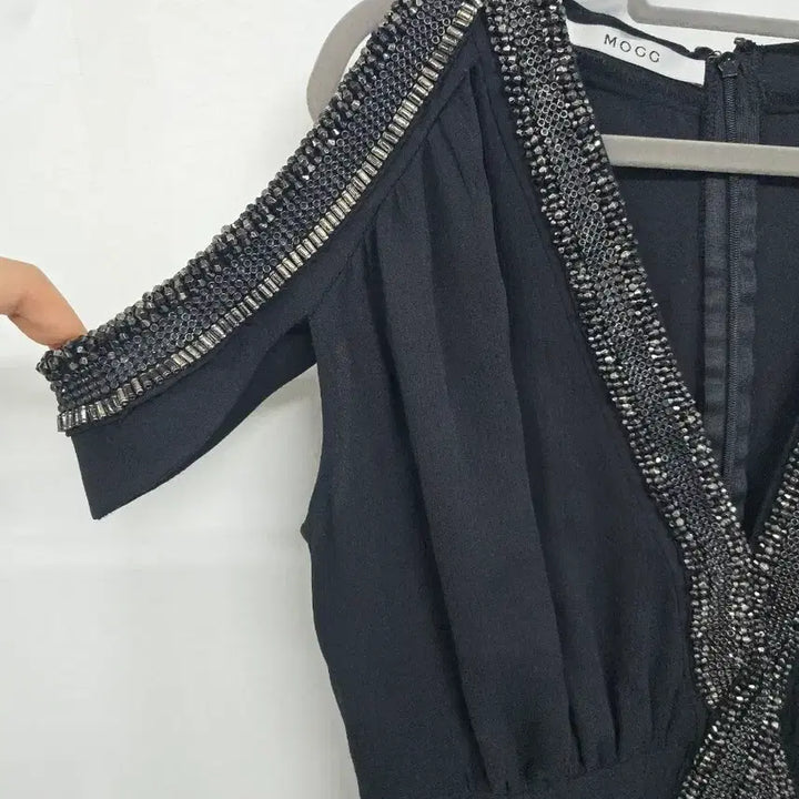 [BUNJANG] MOOG Black Long Chiffon Dress / MOOG 블랙 롱 원피스