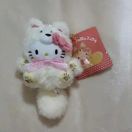 [BUNJANG] Hello Kitty Fox Plush Keychain / 새상품)헬로키티 여우 인형 키링