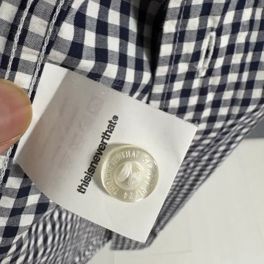[BUNJANG] thisisneverthat Gingham Check Shirt / 디스이즈네버댓 깅엄체크 셔츠