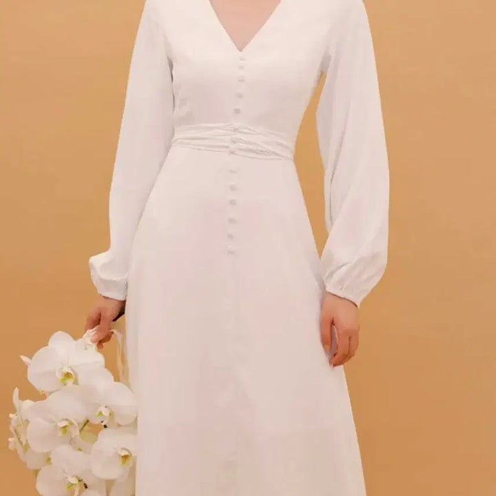 [BUNJANG] MoBandi Long Dress for Bridal Shower / (택포함 새제품)모반디 원피스 M사이즈 셀프웨딩 브라이덜샤워 돌잔치