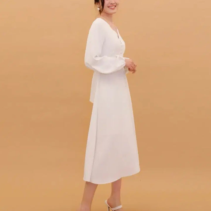 [BUNJANG] MoBandi Long Dress for Bridal Shower / (택포함 새제품)모반디 원피스 M사이즈 셀프웨딩 브라이덜샤워 돌잔치