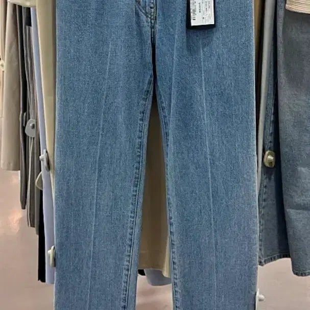 [BUNJANG] System 2024 Belt Set Slit Jeans - Size 66 / 택있는 새상품) 24년도 한섬 시스템 밑단 슬릿 청바지 벨트세트 66