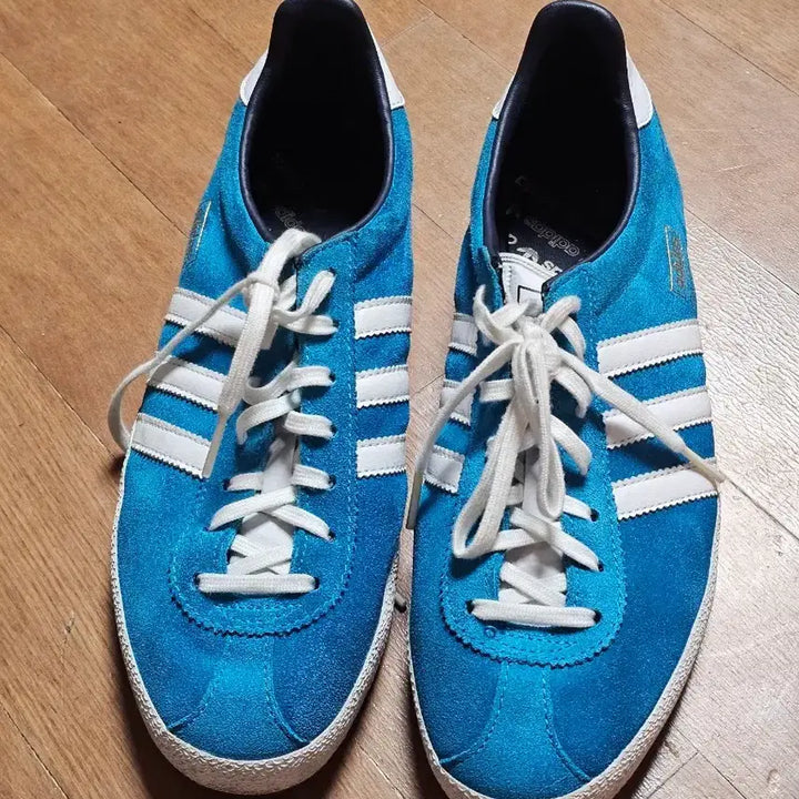 [BUNJANG] Adidas Gazelle Blue Suede Sneakers (240) / 아디다스 가젤 블루 스웨이드 운동화 240