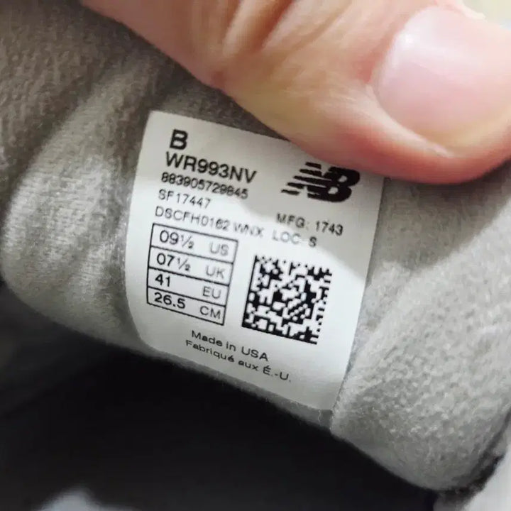 [SOLD OUT] 뉴발란스 993 네이비 Made in USA 265