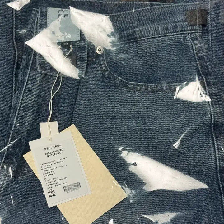 [BUNJANG] Polytelu Gosima Denim Pants Washed Blue / (2) 폴리테루 고시마 데님 팬츠 워시드블루