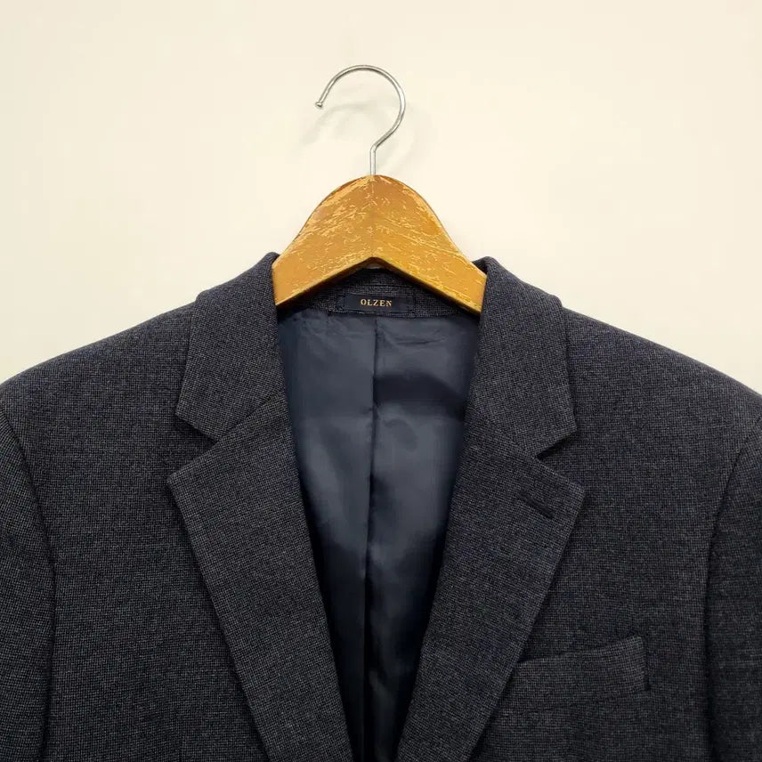 [BUNJANG] Ollez Navy Wool Blazer Jacket / 올젠 네이비 남성 블레이저 울자켓/95/앨리스/1067