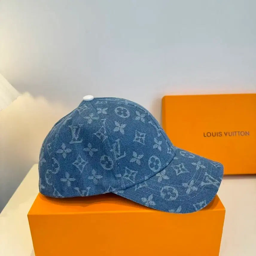 [BUNJANG] Louis Vuitton Monogram Denim Baseball Cap / 루이비통 모노그램 데님 볼캡