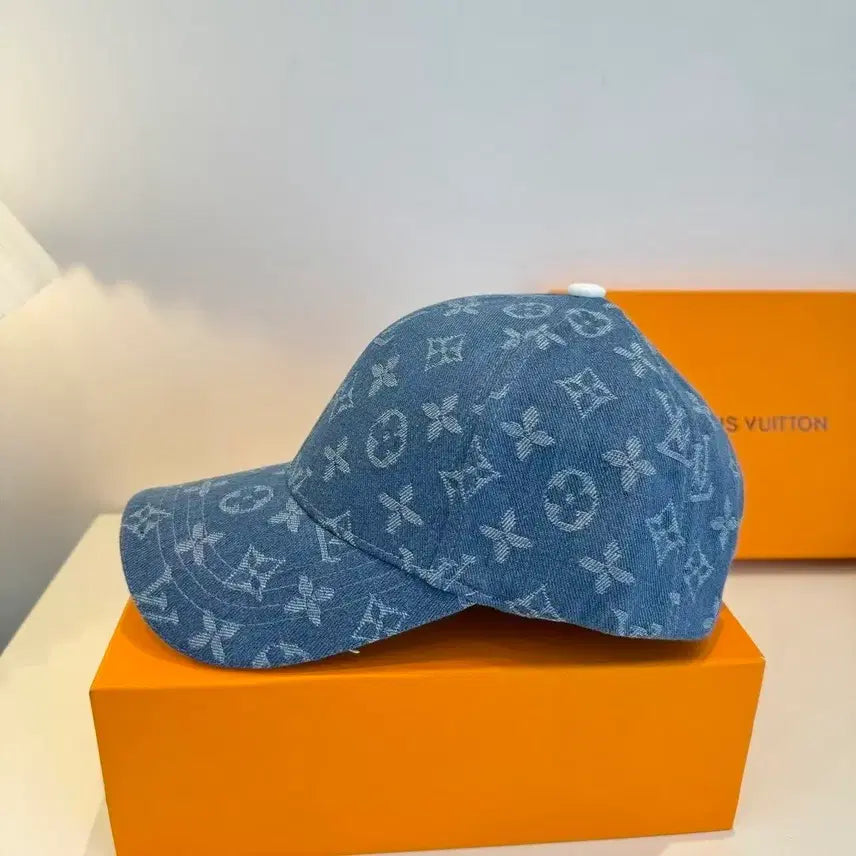 [BUNJANG] Louis Vuitton Monogram Denim Baseball Cap / 루이비통 모노그램 데님 볼캡