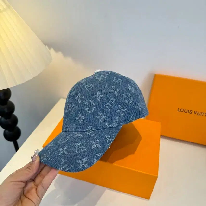 [BUNJANG] Louis Vuitton Monogram Denim Baseball Cap / 루이비통 모노그램 데님 볼캡